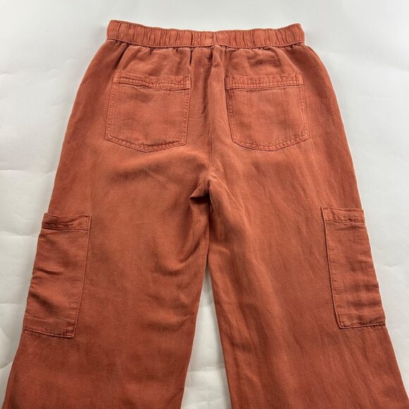 Joie Terracotta Linen Blend Relaxed Leg Lounge Pant S - Picture 6 of 7